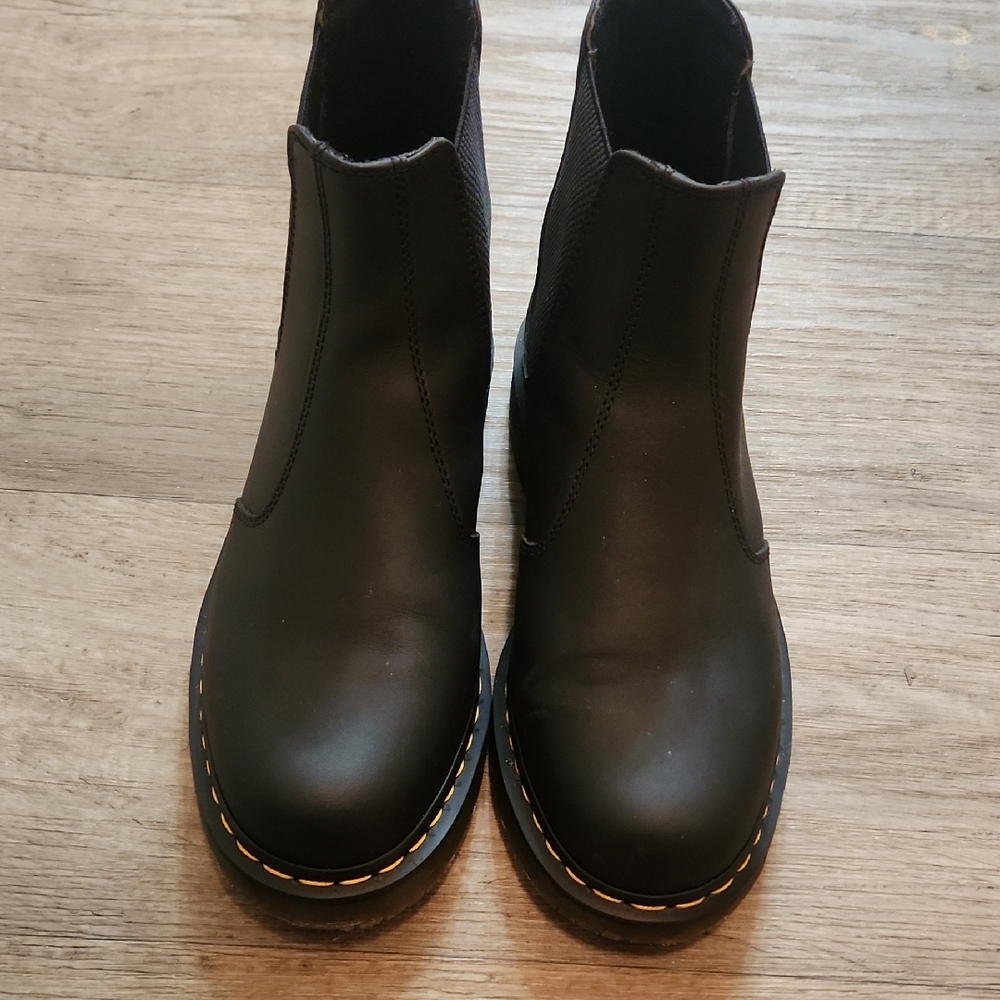 Doc Martens 2976 Slip Resistant | Black Leather Chelsea Boots Size | 11 US M - Picture 2 of 8
